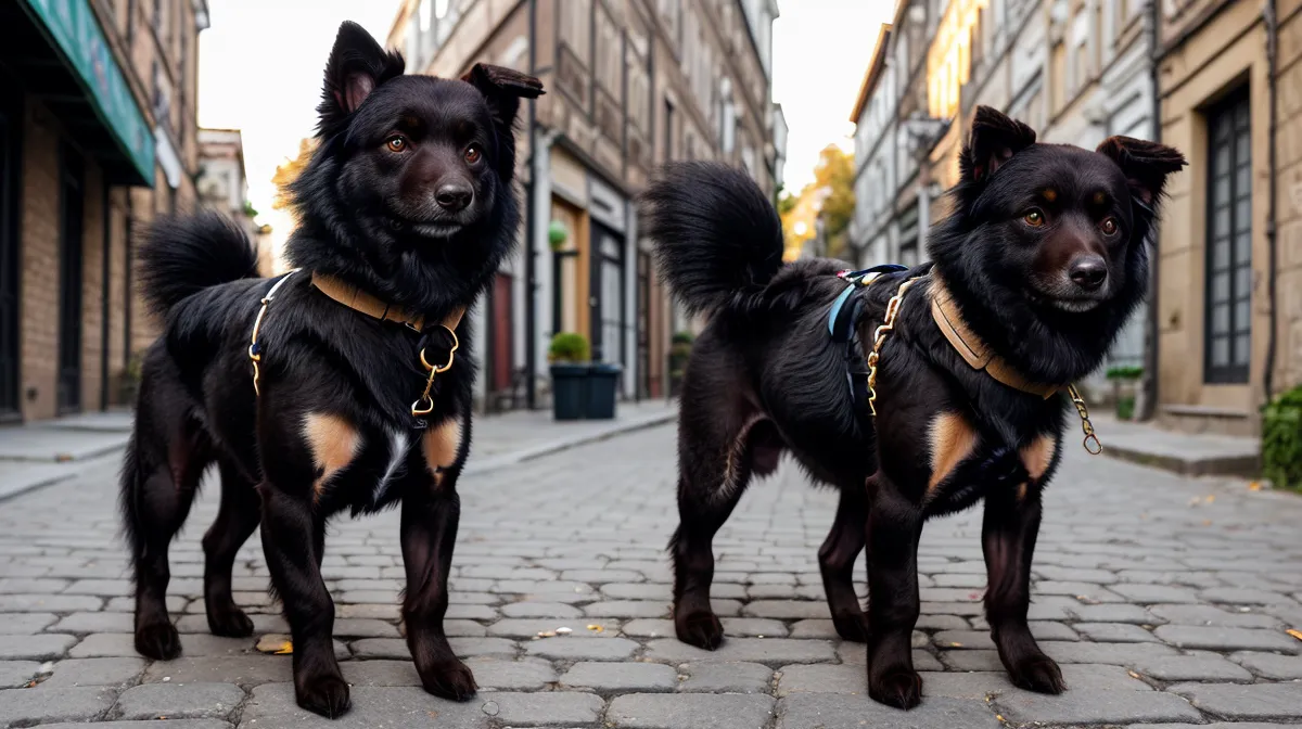 Hundegeschirr für ziehende Hunde im Alltagstest: Rettungshündin Luna beim Spaziergang in Kreuzberg