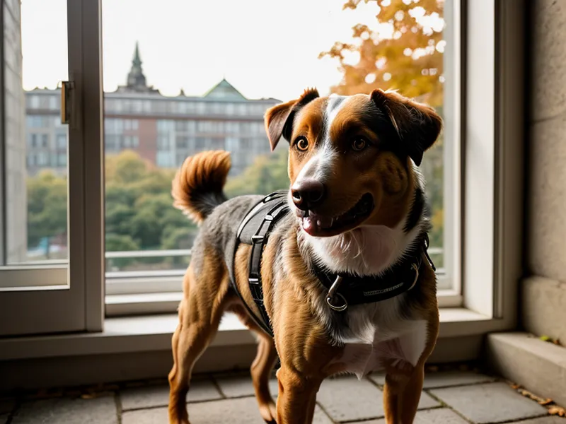 Hände halten die Hundeleine fest während einer leinenreaktiven Begegnung im Berliner Hundealltag