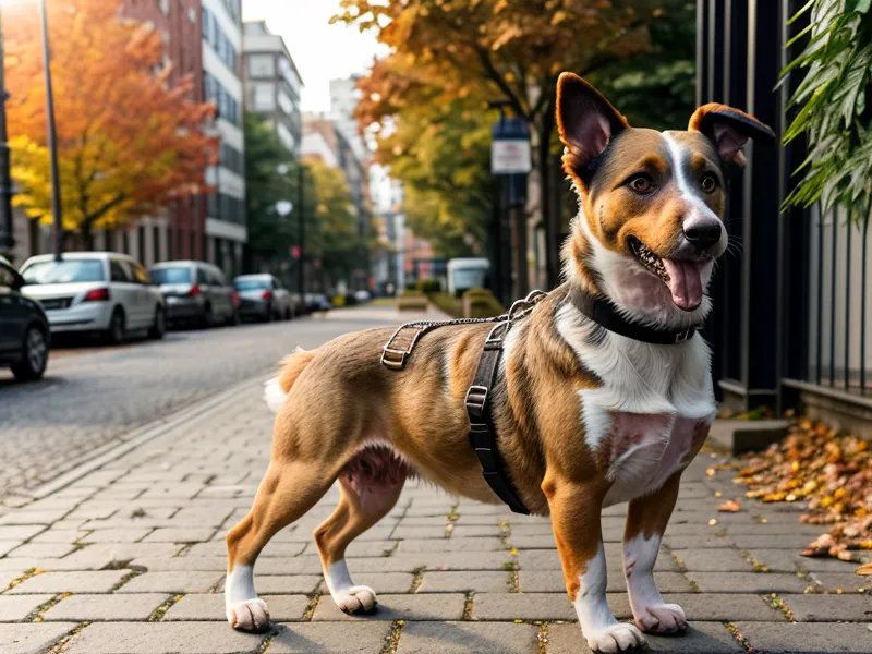 Kreativer Arbeitsplatz in Berlin-Kreuzberg mit Hund, der entspannt unter dem Schreibtisch schläft