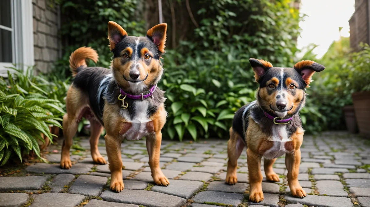 Reaktiver Hund an der Leine bei einer Hundebegegnung – Leinenführigkeit-Training und Tierschutzhund-Alltag in Berlin-Kreuzberg