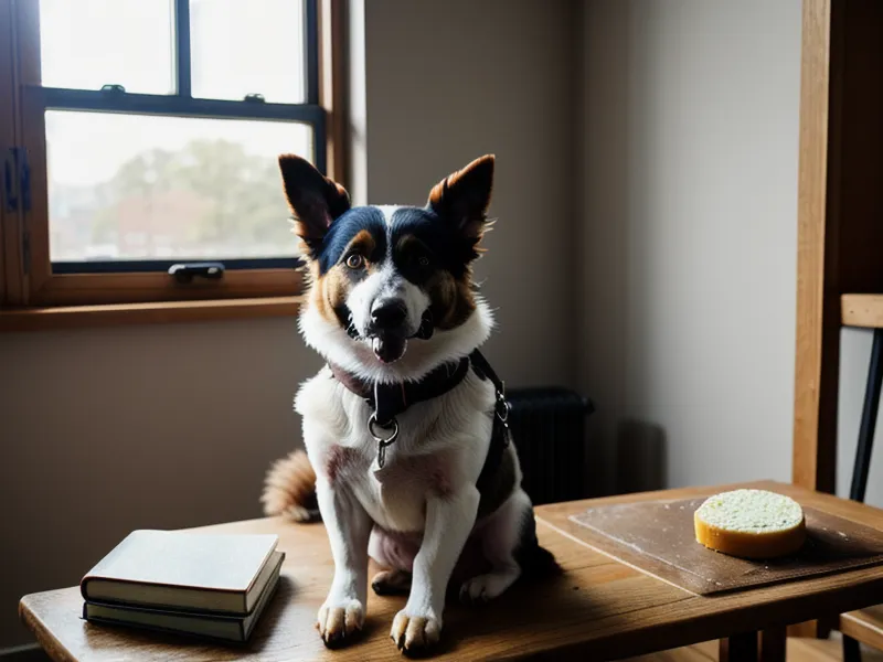 Käsewürfel als Belohnung beim Training mit reaktivem Hund neben einem Skizzenblock