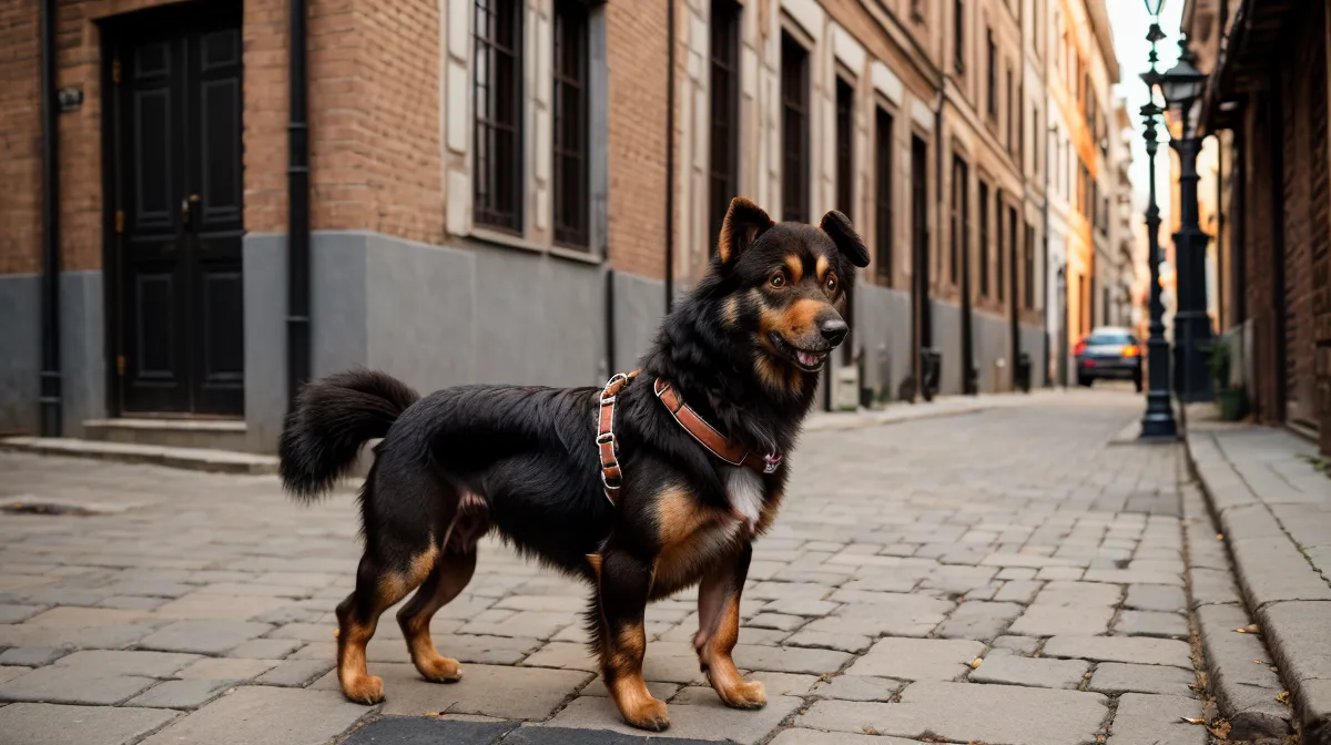 Leinenführigkeit im Hundealltag: Julia übt mit der reaktiven Hündin Luna in Berlin-Kreuzberg