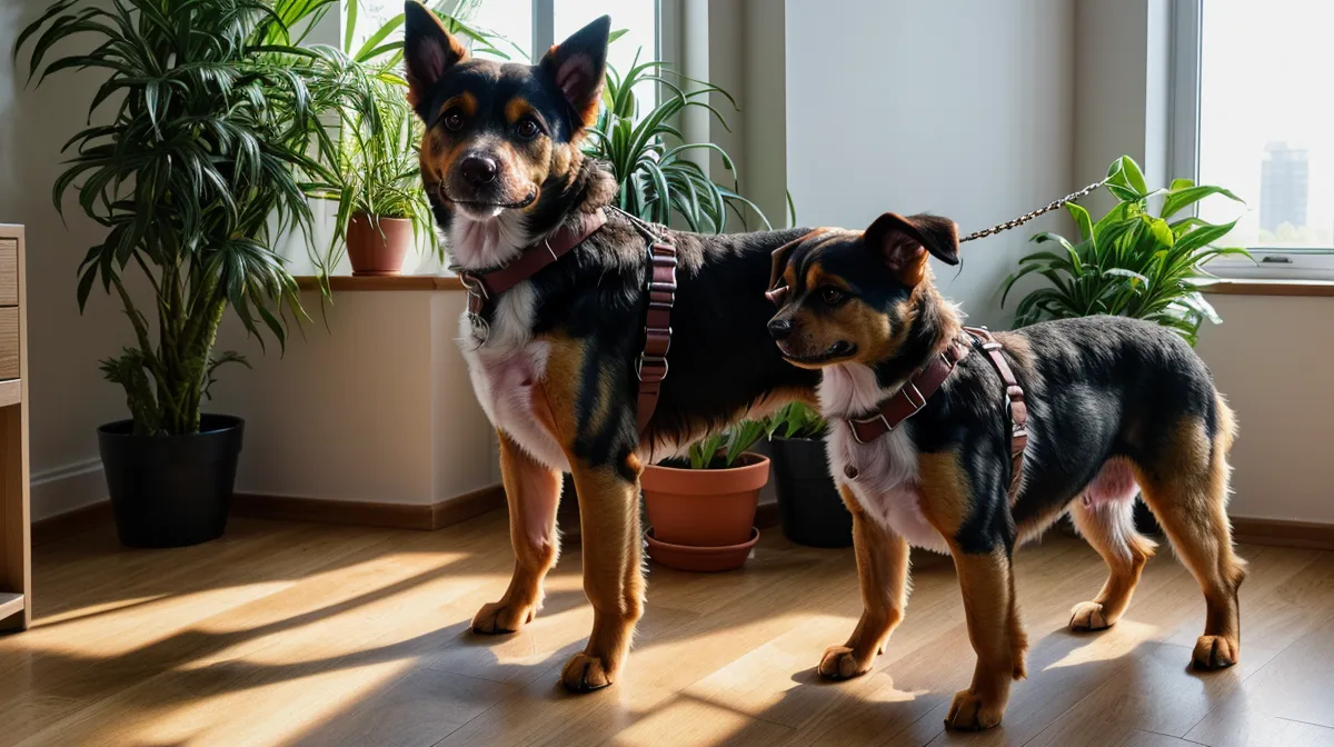 Leinenführigkeit unter Ablenkung: reaktiver Stadthund an lockerer Leine beim Hundetraining in Berlin-Kreuzberg