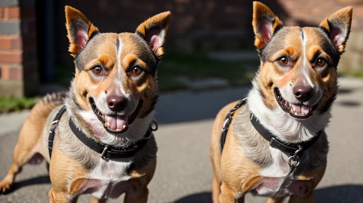 Rumänische Tierschutzhündin Luna zeigt typische Leinenaggression bei einer Hundebegegnung im Berliner Hundealltag